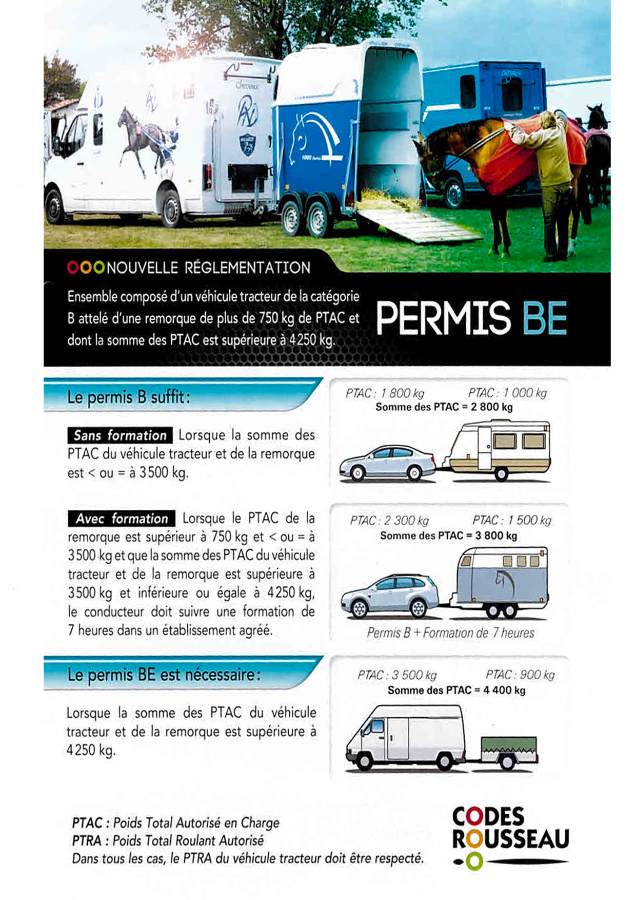 Nouveau ! Permis remorque : Formation B96 et permis BE